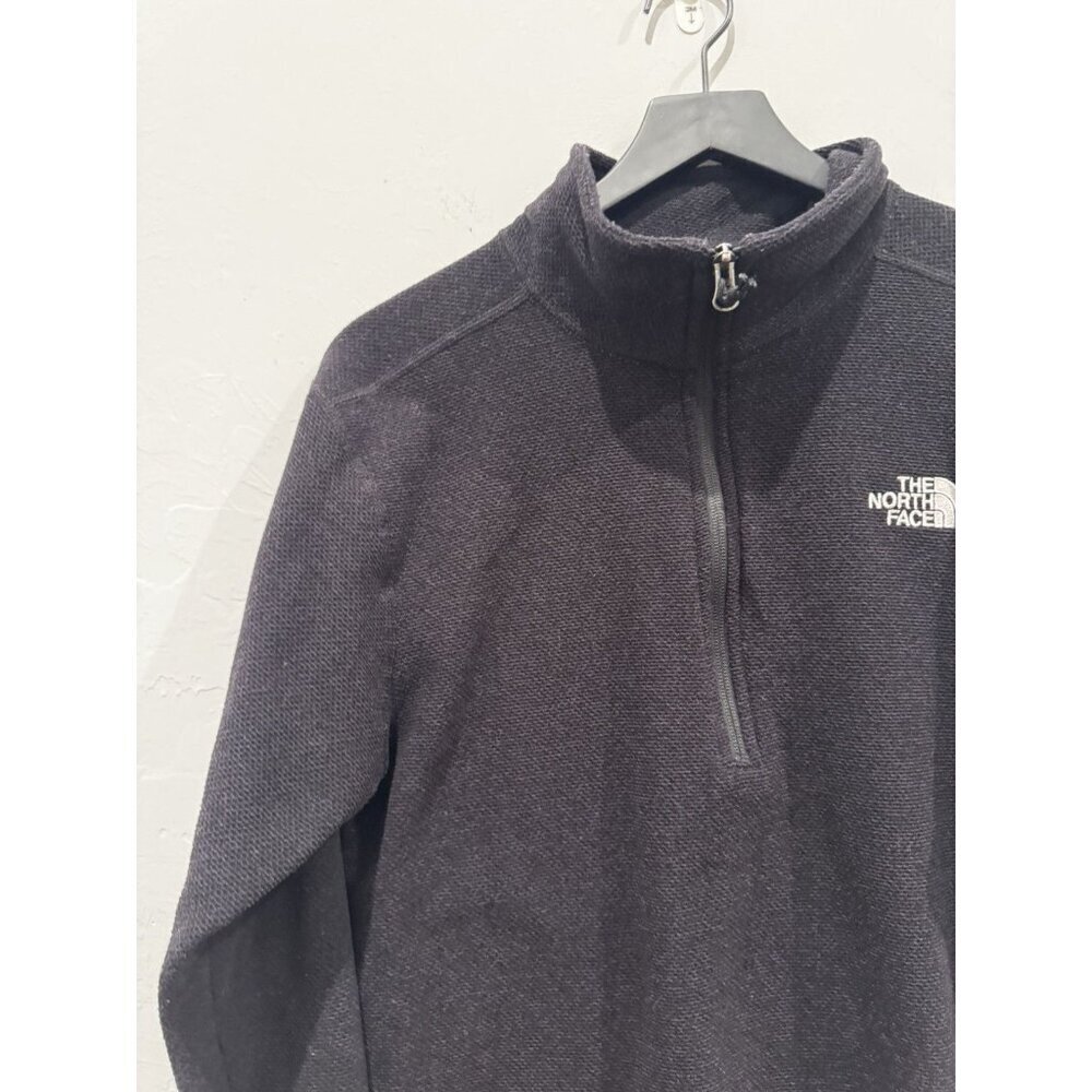 The North Face Men’s Textured Cap Rock 1/4 Zip Pullover Sweatshirt Black Small - Picture 4 of 10